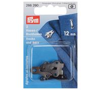 Prym Hosen-und Rockhaken, Metal, Schwarz, 12 mm Größe, 2