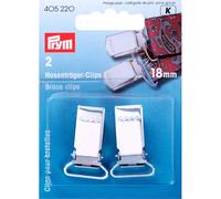 Prym Hosenträger-Clips (18 mm/ silberfarbig/ 2 St.)