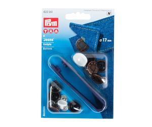 Prym Jeans-Knöpfe Lorbeerkranz (17 mm/ altkupfer/ 8 St.)