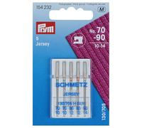 Prym 154232 Nähmaschinennadeln Jersey 70-90, 130/ 705, 5 Stück Nähmaschinennadel, Stahl, silber, 3,0 x 0,3 x 0,3 cm, Silberfarbig