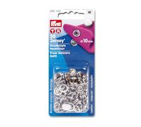 Prym 390 104 Druckknöpfe Nähfrei-Nachfüllpack MS für 390120 gl. Kappe silberfarbig 10 mm (20 Stück pro Packung)