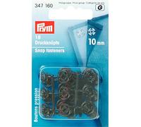 PRYM Snap Fasteners 10 mm Black