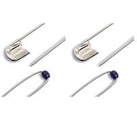 Prym Kugel-Sicherheitsnadeln, Nr.1, 34mm, silberfarbig, Stahl (Packung mit 2)