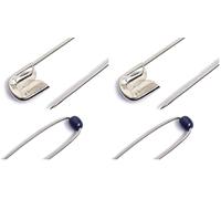 Prym Kugel-Sicherheitsnadeln, Nr.2, 41mm, silberfarbig, Stahl, 089183 (Packung mit 2)