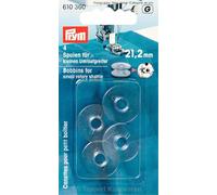 Prym 610360 Nähmaschinenspulen, Kleiner Umlaufgreifer, 21,2mm, transparent, 21,2 mm