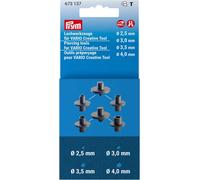 Prym 673138 Lochwerkzeuge für Vario Creative Tool, 4,5-6,0 mm Set, brüniert, One Size