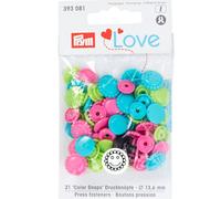 Prym Love Color Snaps Druckknöpfe Blumen (13,6 mm/ 21 St.)