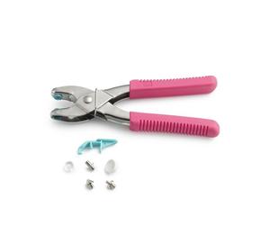 Prym Love Vario-Zange mit Loch-/Color Snaps Werkzeug pink