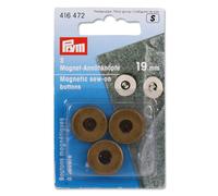 Prym - Magnet-Annähknöpfe 19 mm altmessing 416472