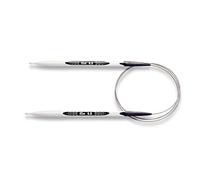 PRYM mehrfarbige Rundstricknadel mit ergonomischem Design aus Kunststoff, 6 mm, Länge 80 cm