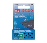 Prym Nachfüllset Ösen mit Scheiben 100 St. (4 mm, silber)