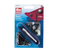 Prym nähfreie Druckknopfe Anorak Messing 15 mm brüniert 10 Stk.
