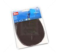 PRYM Nappaleder-Patches dunkelbraun, oval, 2 Stück