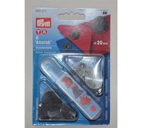 Prym NF-Druckknopf Anorak flach MS 20 mm brüniert