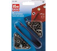 Prym Ösen und Scheiben 4mm altmessing