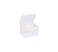 Prym Organizer Box S 1,7l Creme, transparente Aufbewahrungsbox mit Einsatz, Sortierbox für Nähzubehör, Bastelmaterial, Werkzeug und Kleinteile, stapelbar