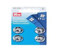 Prym Annäh-Druckknöpfe MS Metall 17 mm Silber, 4 Stück