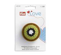 Prym Love Nadelkissen Fixiergewicht Design Kiwi (Ø 6 cm/ gehäkelt)