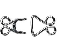 Prym 261548 Hooks and Eyes for Corsets, Silver, Nr. 13, groß, silberfarbig, 1 Stück