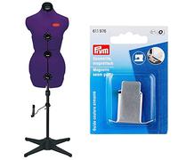 Prym Prymadonna S, 8-teilig Schneiderbüste, Metal, Lila, S & Saumhilfe für Nahtzugaben