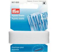 Prym Pyjama Elastic weiß 20mm 2m