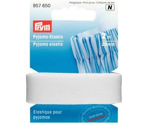 Prym Pyjama Elastic weiß 20mm 2m