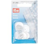 Prym Buttons, White, One Size