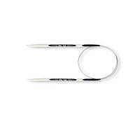 PRYM Rundstricknadel, ergonomisches Design/Nadeln, Kunststoff, Mehrfarbig, 5 mm, 60 cm Länge, Alabasterweiß