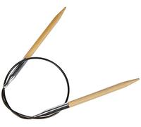 Prym Rundstricknadeln 40 cm 5,00 mm Rundstricknadel, Bambus, Natur, 5 mm