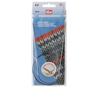 Prym Rundstricknadeln, Messing, 81,3 cm, 2 mm, silberfarben