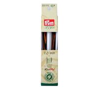 Prym 223330 Rundstricknadelspitzen NATURAL farbig lang 11,6 cm 7,00 mm Rundstricknadel, Holz, mehrfarbig, 7 mm