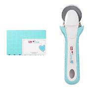 Prym Schneidematte & Love Rollschneider, 45 mm, Metall, Hellblau/Weiß, 24 x 8,5 x 3 cm