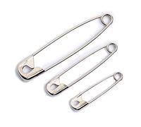 Prym Sicherheitsnadeln, 38mm, silberfarbig, 12 Stück, Stahl