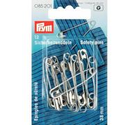 Prym Sicherheitsnadeln, 38mm, silberfarbig, 12 Stück, Stahl, PRYM_085201-1