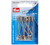 Prym Sicherheitsnadeln, 50mm, silberfarbig, 12 Stück, Stahl, 085202-1