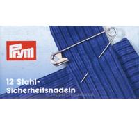 Prym 085226 Sicherheitsnadeln, 57mm, silberfarbig, 12 Stück, Stahl, 17 191101