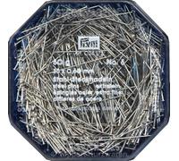 Prym 024173 Stecknadeln, 0,60 x 30mm, silberfarbig, 50g, Kunststoffdose, Stahl, 30 x 0,6mm
