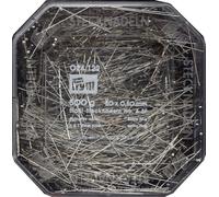 Prym 024122 Stecknadeln, 0,50 x 30mm, silberfarbig, 500g, Kunststoffdose, Stahl, 30 x 0,5mm