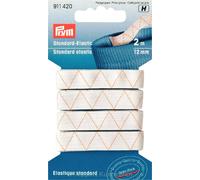 Prym Breiter-Elastic-Gummi Goldzack (12 mm x 2 m/ weiß)