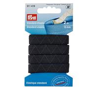 Prym Super-Elastic Gummi Goldzack (12 mm x 2 m/ schwarz)