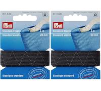 Prym Standard-Elastic 20 mm schwarz, Polyester (Packung mit 2)