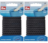 Prym Standard-Elastic 5 mm schwarz (Packung mit 2)