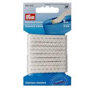 Prym Standard-Elastic Gummi Goldzack (5 mm x 5 m/ weiß)