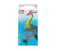 Prym Sticknadeln Stickerei fein No. 5-10, 16 Stück, Stahl, Silber/Gold