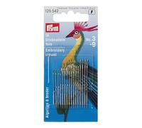 PRYM Nähnadeln, Stickwolle, sortiert gold Eye, pack de 16