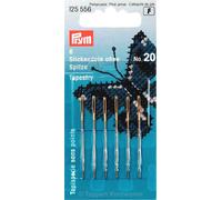 Prym 125556 Sticknadeln ohne Sp. ST 20 1,00 x 43 mm silberfarbig, Silber