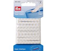 Prym Super-Elastic Gummi Goldzack (7 mm x 3 m/ schwarz)