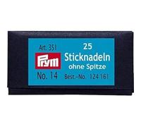 Prym 124.161 Embroidery Needles, Stahl, silber, No.14, 60 x 1,9 mm, 25 Stück