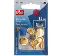 Prym Überziehbare Knöpfe ohne Werkzeug MS 29 mm goldfarbig
