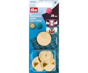 Prym Überziehbare Knöpfe ohne Werkzeug MS 29 mm goldfarbig